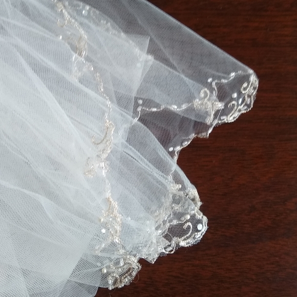 Oleg Cassini (David's Bridal) Wedding Gown, size 6 - Picture 6 of 6